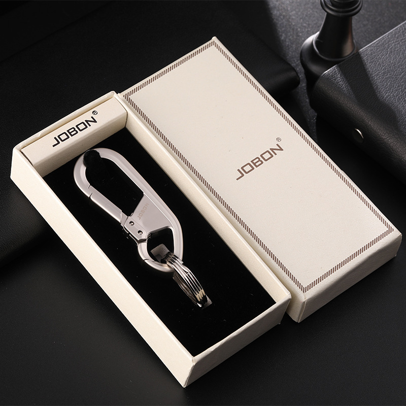 Móc khóa xe máy ô tô xe hơi Jobon có chốt móc đĩa quần, nước sơn cao cấp, thép inox không gỉ
