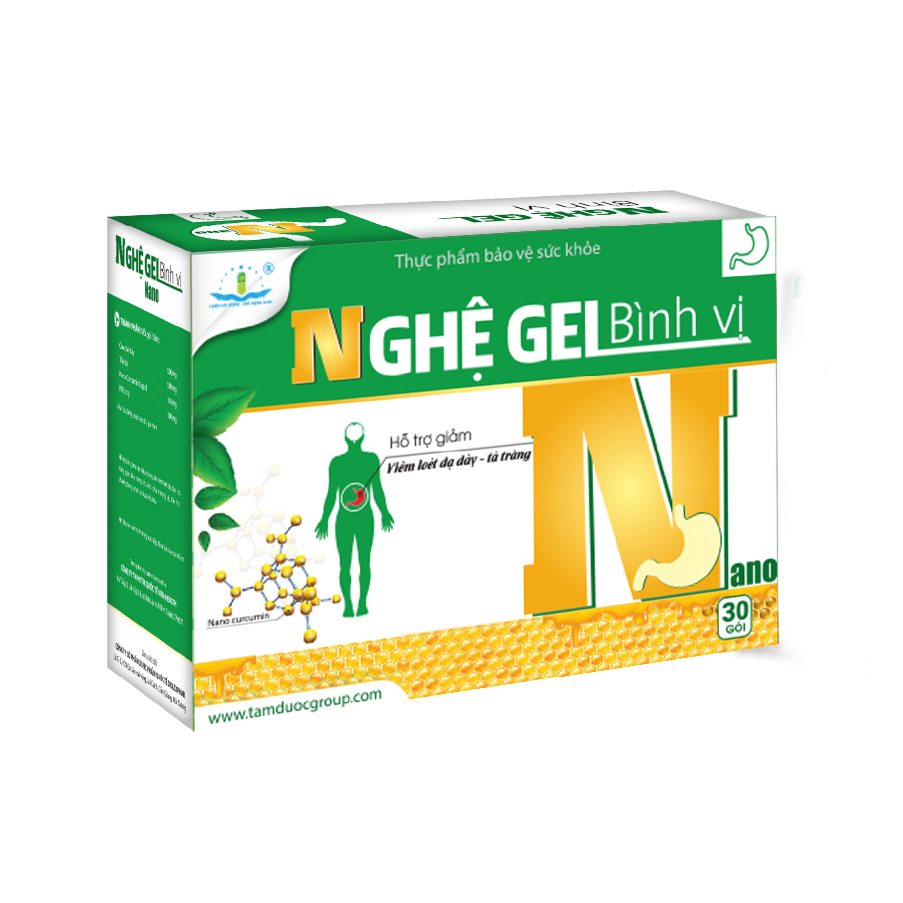 NGHỆ GEL NANO BÌNH VỊ - DẠ DÀY CHỮ N Cải thiện tình trạng nóng rát dạ dày, đau dạ dày, đầy bụng, ợ chua, khó tiêu, viêm loét dạ dày tá tràng, trào ngược dạ dày thực quản.