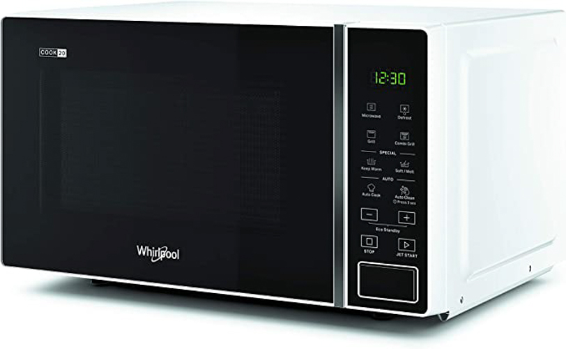 Lò vi sóng Whirlpool để bàn 20L có nướng MWP 203 WV - Hàng Chính Hãng