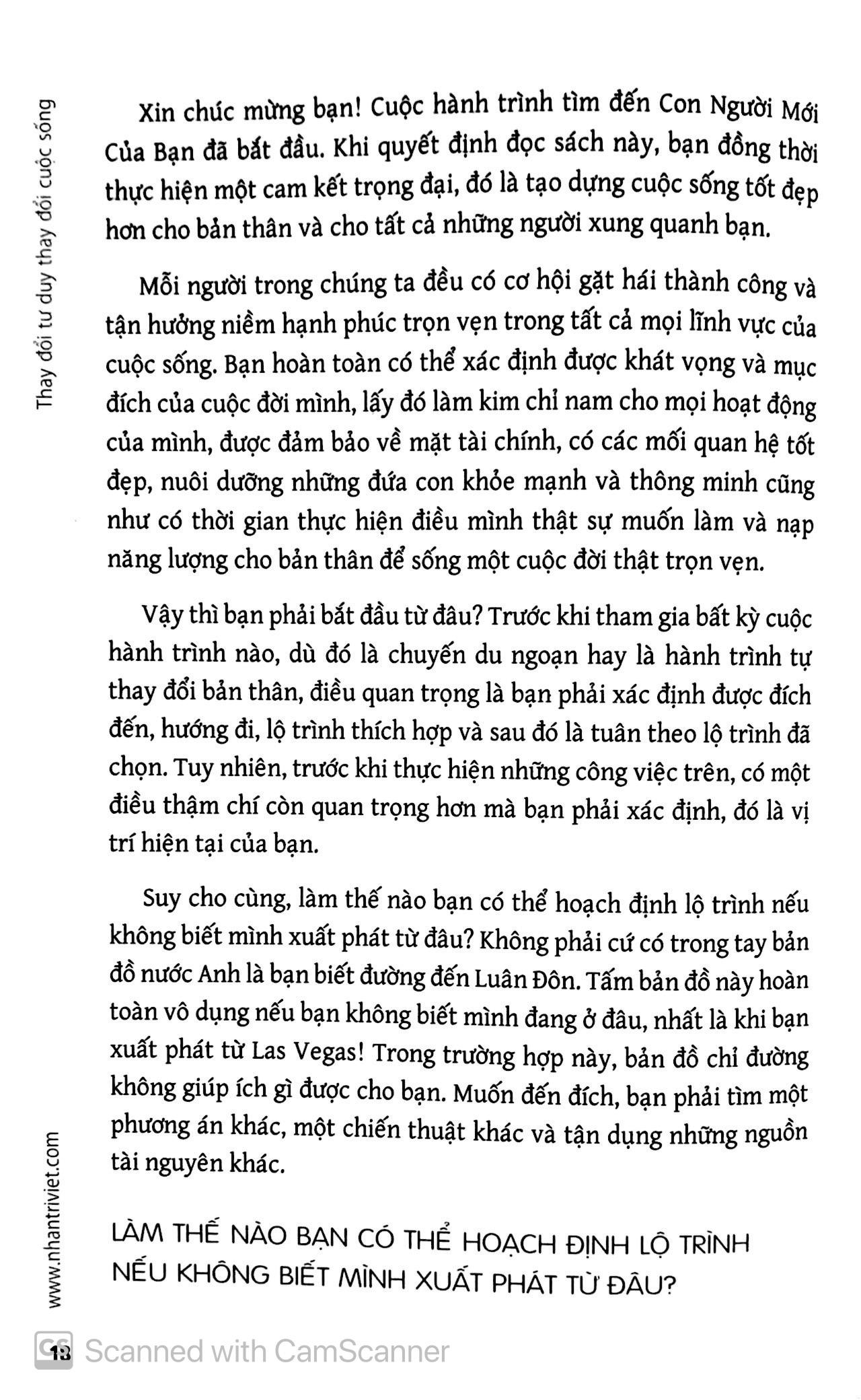 Sách Thay Đổi Tư Duy, Thay Đổi Cuộc Sống (Tái Bản)