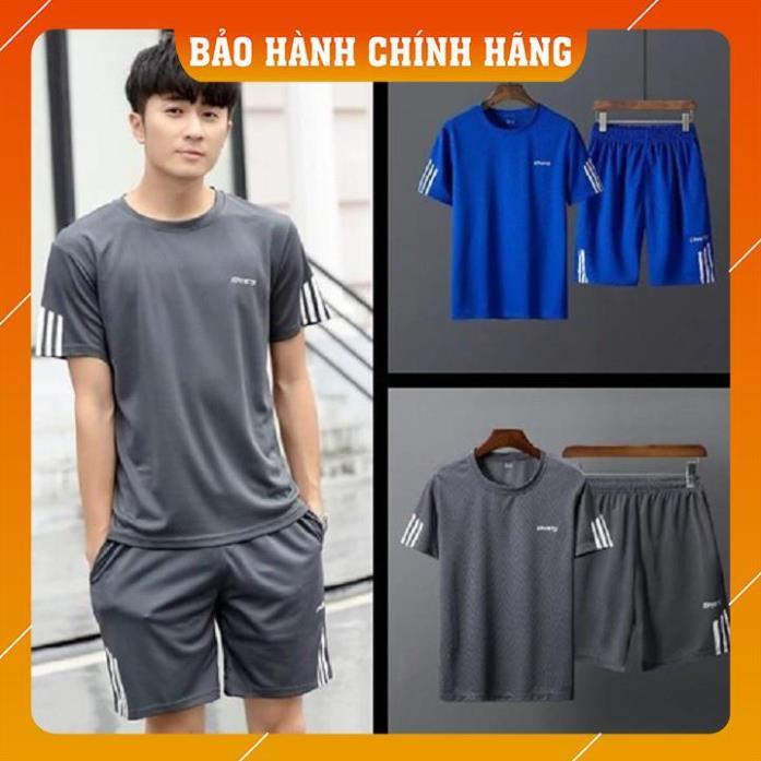 Bộ Thể Thao Nam phối sọc nhiều màu vải thun lưới mè thoáng mát, SÉT ĐỒ ÁO QUẦN ĐÙI LỮNG MẶC , bộ đồ mặc nhà hàn quốc thấm hút mồ hôi