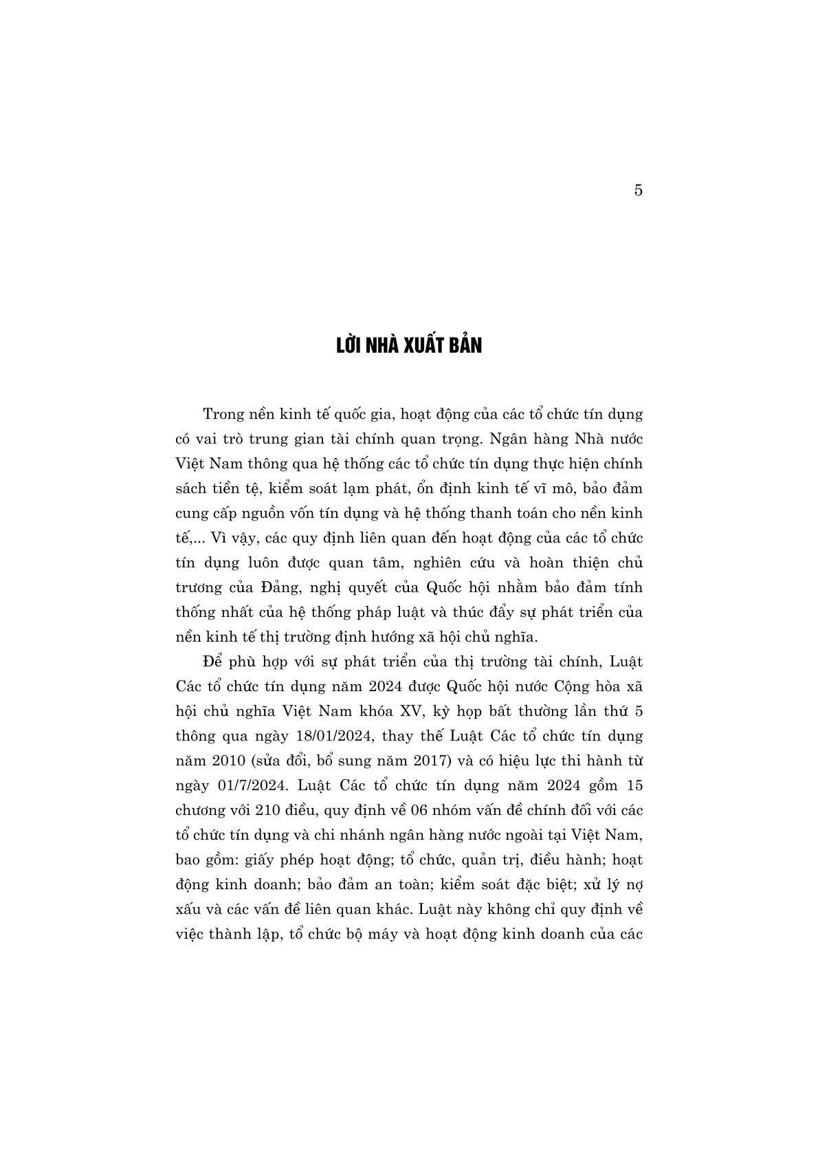 Sách - Bình Luận Luật Các Tổ Chức Tín Dụng (Bình Luận Chung Và Toàn Bộ 210 Điều Của Luật Các Tổ Chức Tín Dụng Năm 2024)