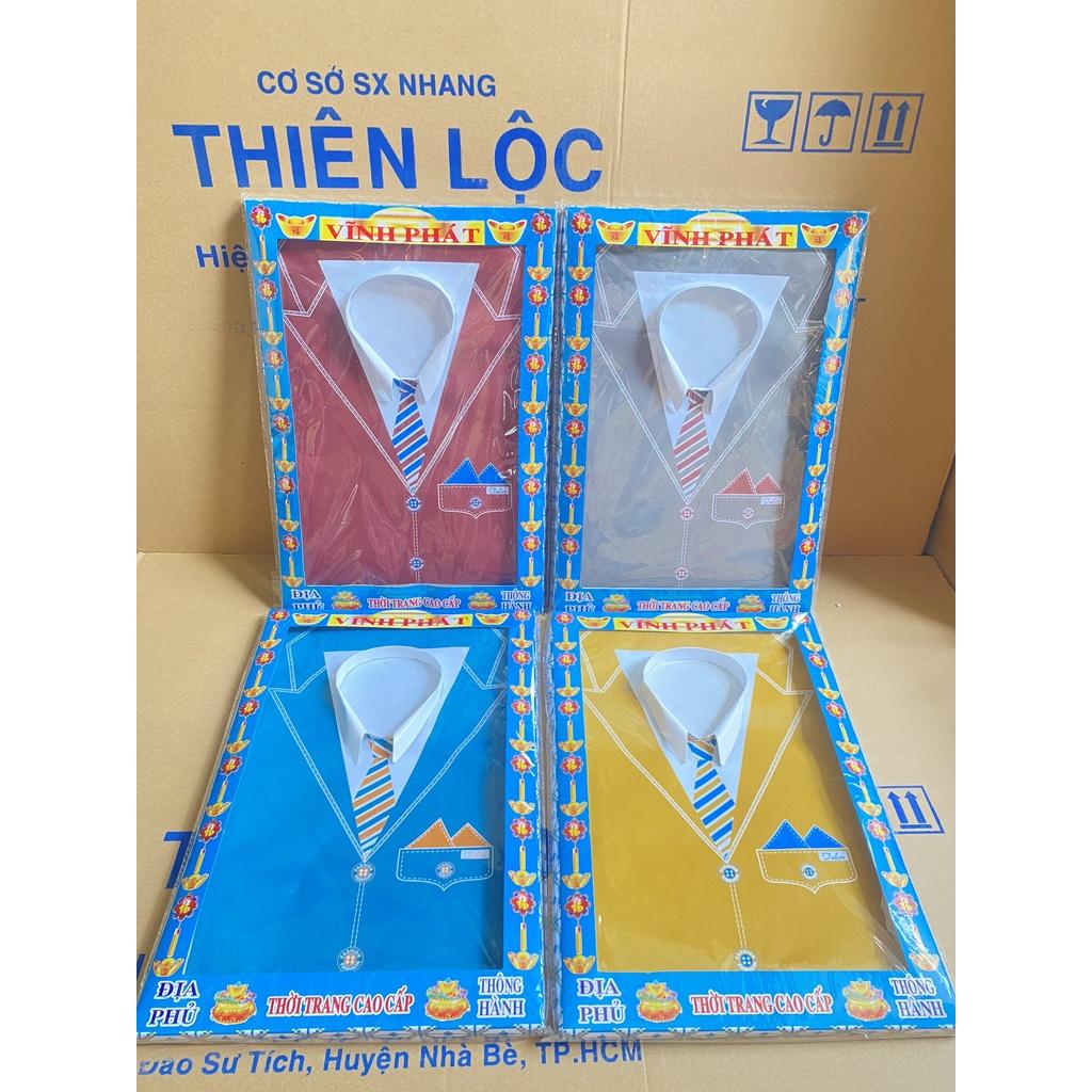Combo Cúng Áo Hộp Vest Ông Cao Cấp Hàng Mã Đồ Thờ Cúng Thiên Lộc - Gồm Áo Quần Nón Mắt Kính Dép Điện Thoại