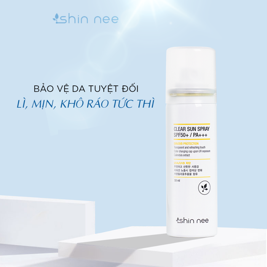 Xịt chống nắng Clear Sun Spray Shin Nee 50ml