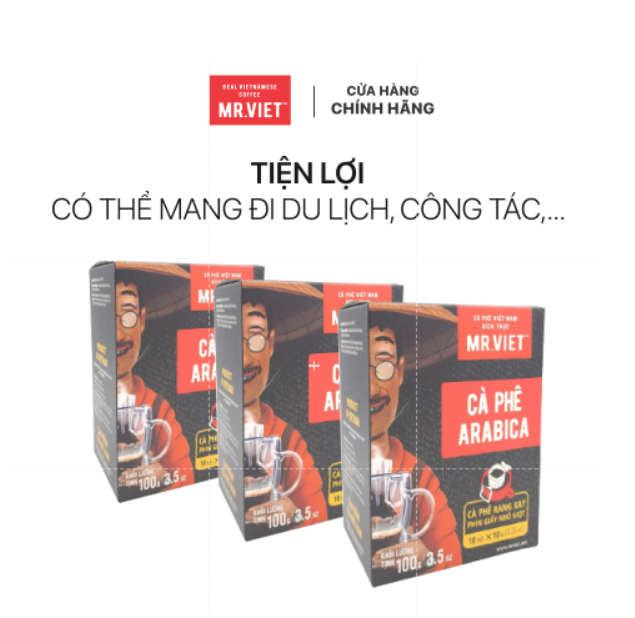 Cà phê phin giấy-  cà phê Arabica (Arabica coffee -ground coffee drip bag)100gr