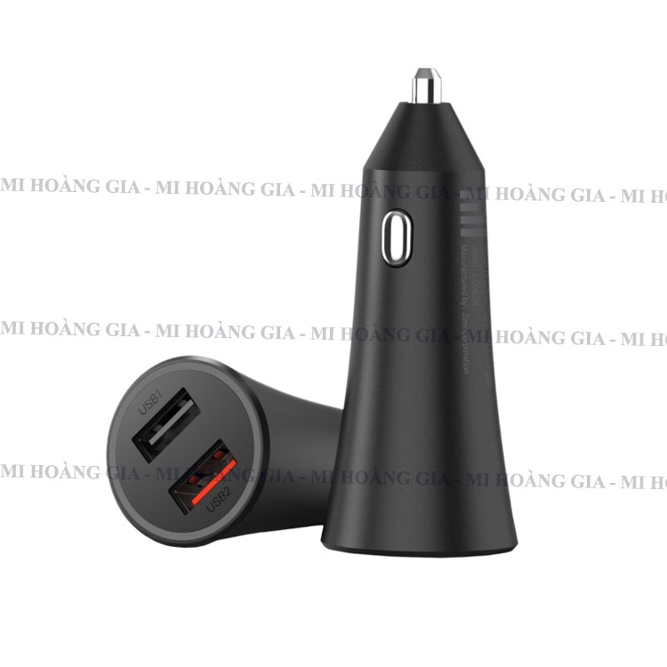 Cốc sạc xe hơi Xiaomi Mi 37W Dual-Port Car Changer 2USB GDS4147GL CC06ZM - Hàng chính hãng