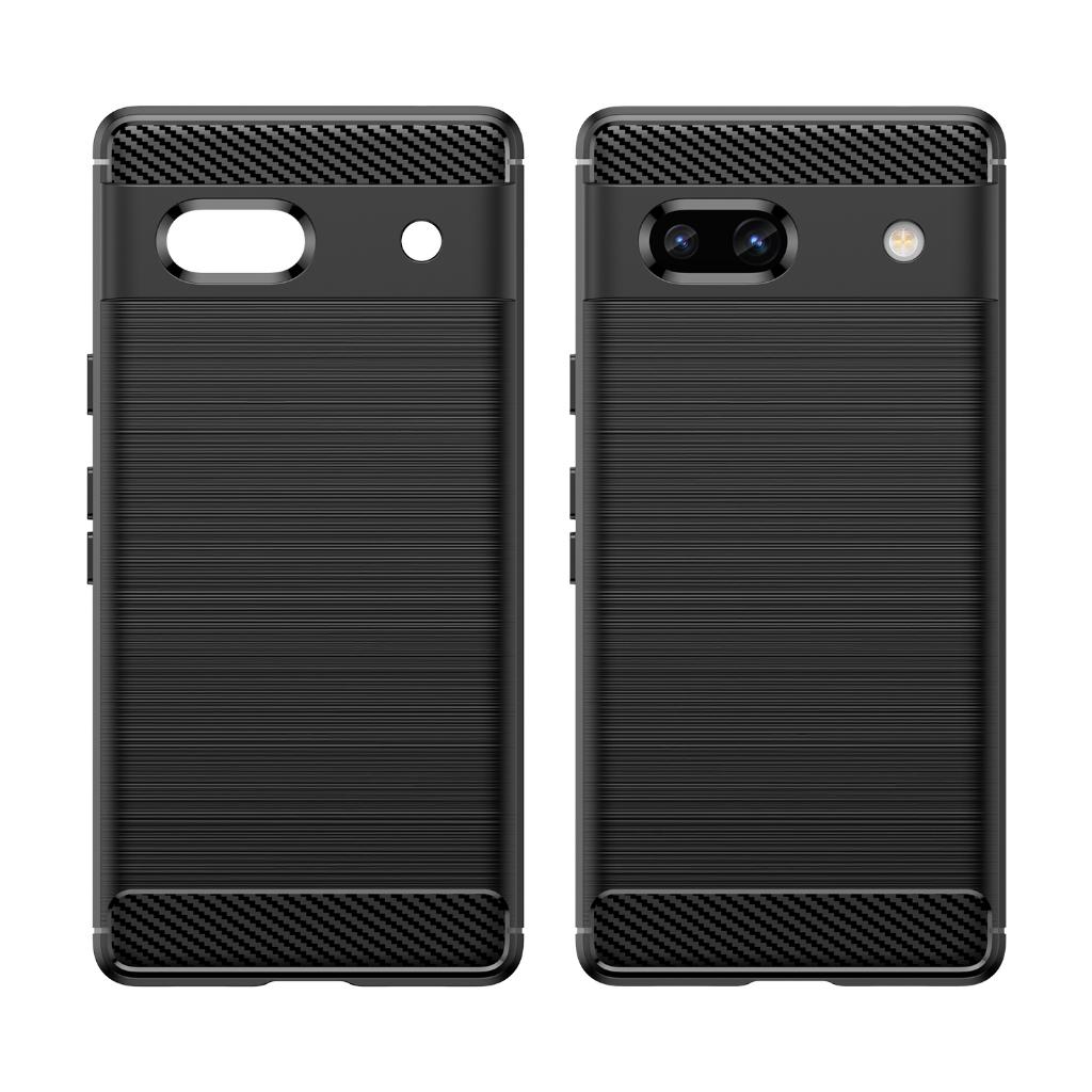 Ốp lưng cho Google Pixel 7a, Ốp silicone mềm Carbone phay xước chống sốc chống vân tay cho Pixel 7a