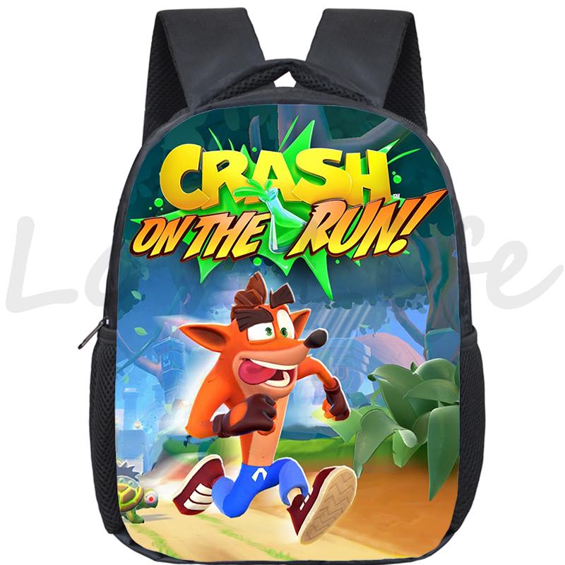 12 Inch Ba Lô Crash Bandicoot 4: nó Nói Về Thời Gian Mẫu Giáo Túi Trò Chơi Trên Chạy Schoolbags Con Có Túi Mochila Trẻ Em Túi