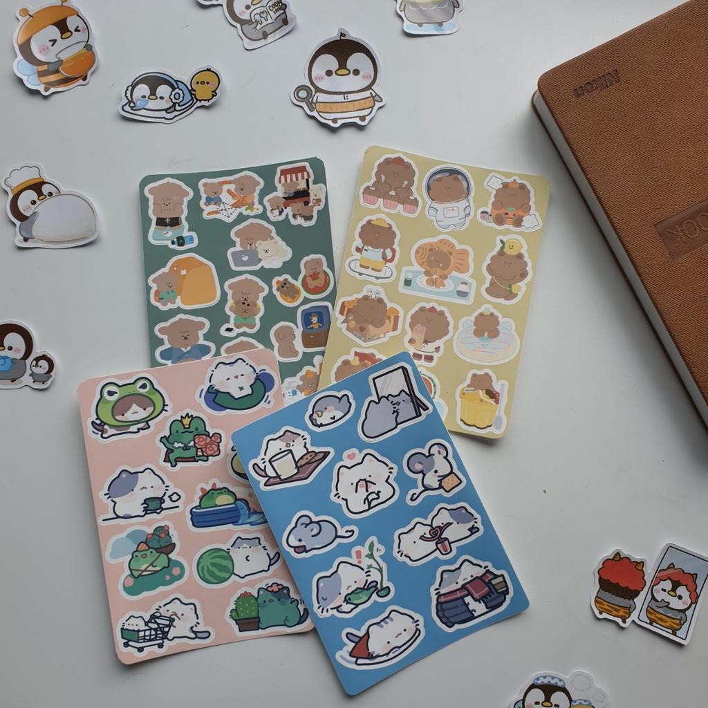 Little Sticker Sheet A6- trang trí sổ, máy tính, điện thoại