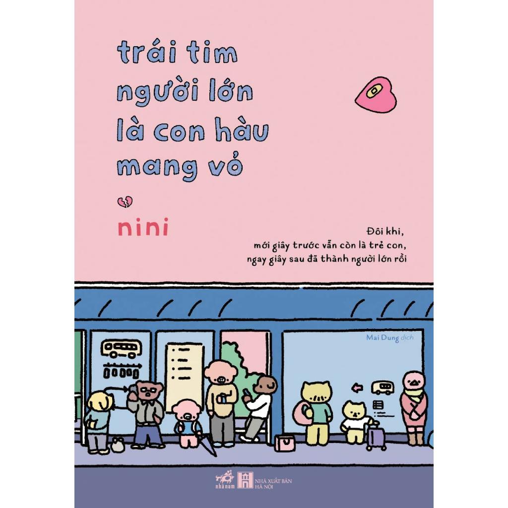 Combo Trái tim người lớn là con hàu mang vỏ (nini)+ 1 Bookmark nam châm - Bản Quyền