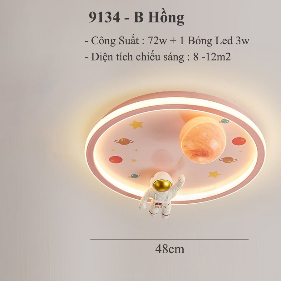 Đèn Trần Phi Hành Gia Cho Bé 9134-9137-9138 - 3 Chế Độ Ánh Sáng -Thoả Sức Sáng Tạo