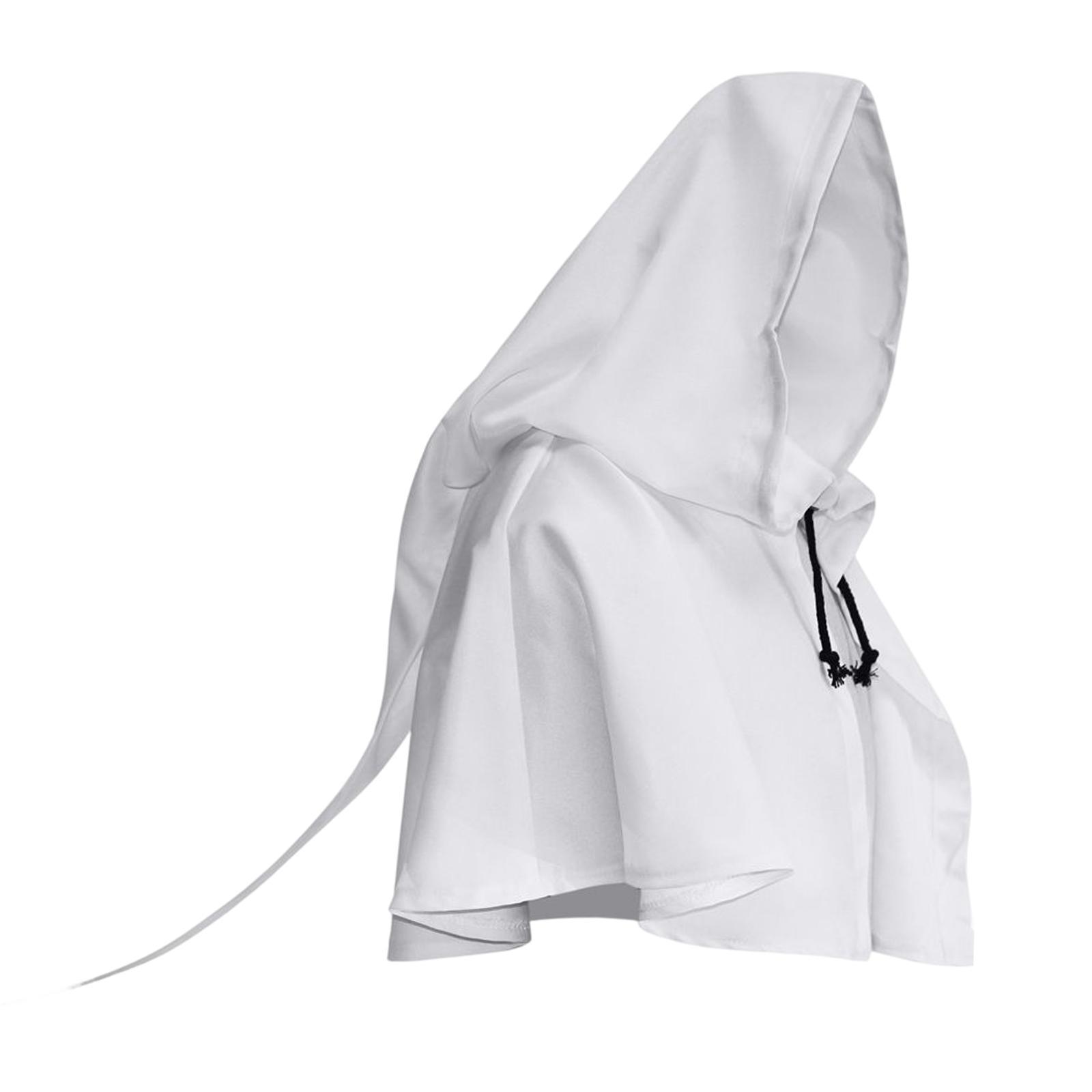 Halloween Cloak Priest Robe Cosplay Cape Gothic Hat Wizard Cloak Hooded Poncho for Adults