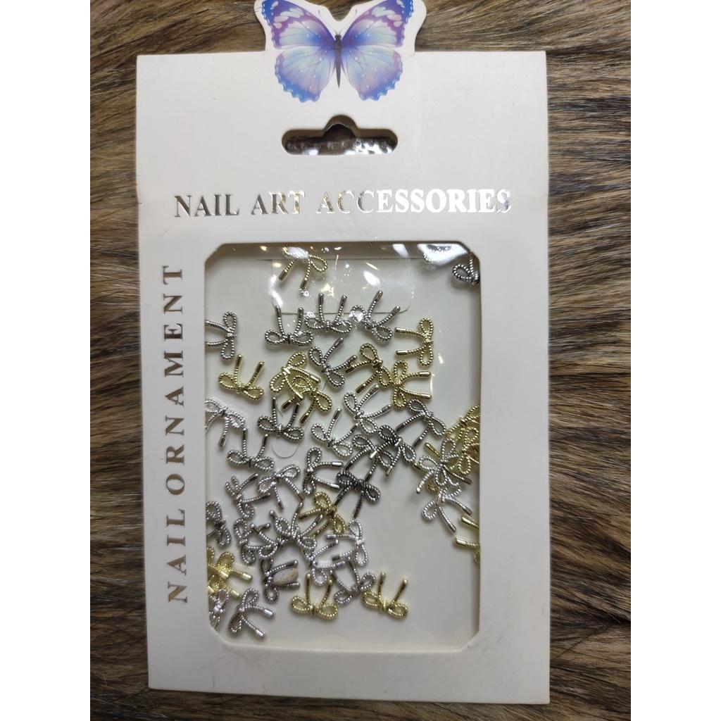 Charm Nail, Sét phụ kiện Charm gắn móng phong cách Hàn Quốc ( Sticker nail - Nail Art Accessories