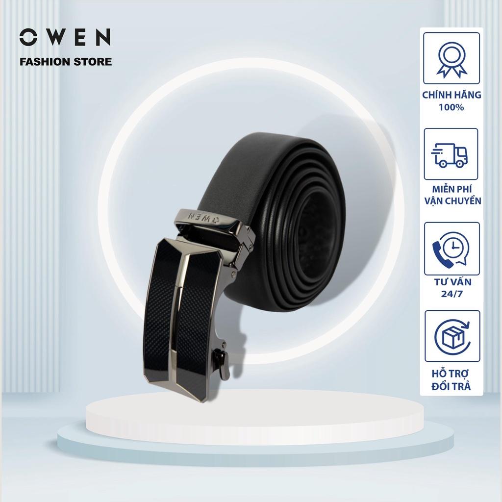 OWEN - Thắt lưng nam OWEN da thật chính hãng, khóa trượt Thanh lịch hiện đại