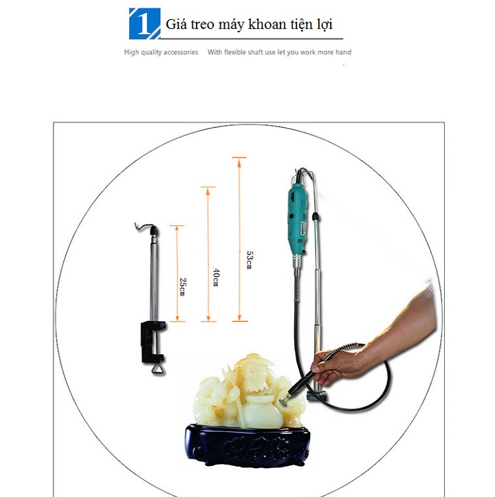 Bộ 288PCS máy khoan đa năng công suất 130W