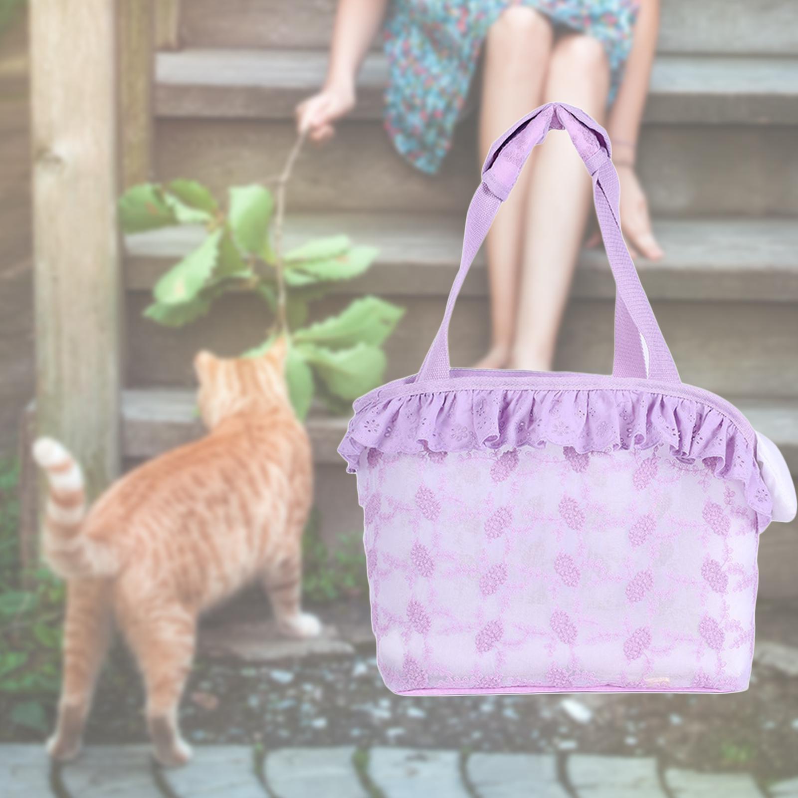 Cat Carrier Pet Carrier Bag Transport Bag Pet Outing Bag Kitten Washable Summer Carrying Handbag Shoulder Bag for Outdoor Traveling Shopping