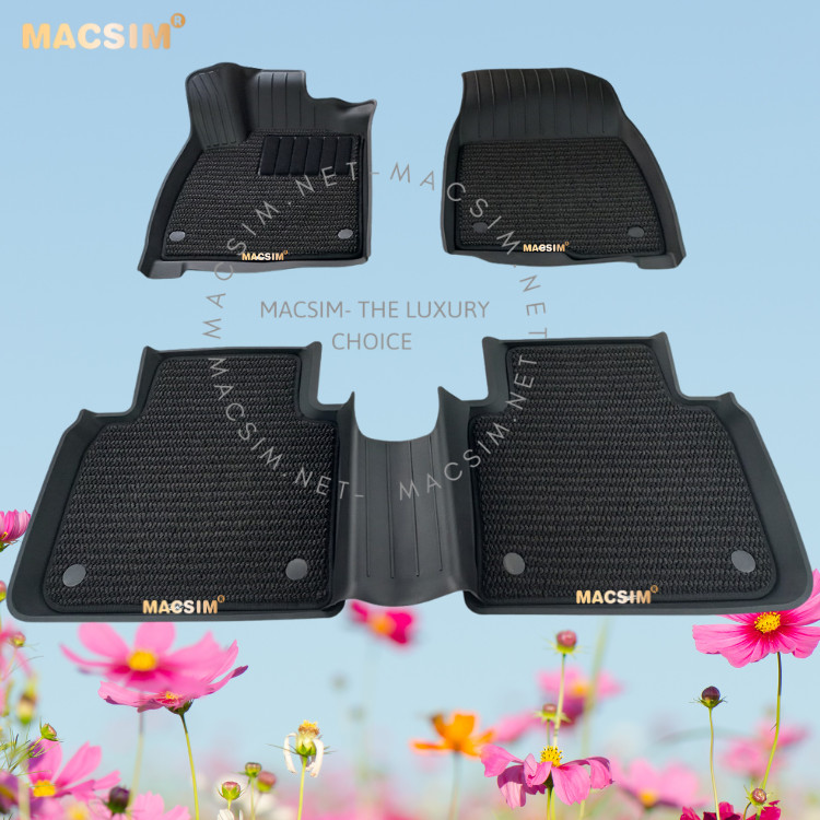 Thảm lót sàn xe 2 lớp ô tô HONDA ACCORD 2018-2022 Nhãn hiệu Macsim 3W chất liệu nhựa TPE đúc khuôn cao cấp - màu đen