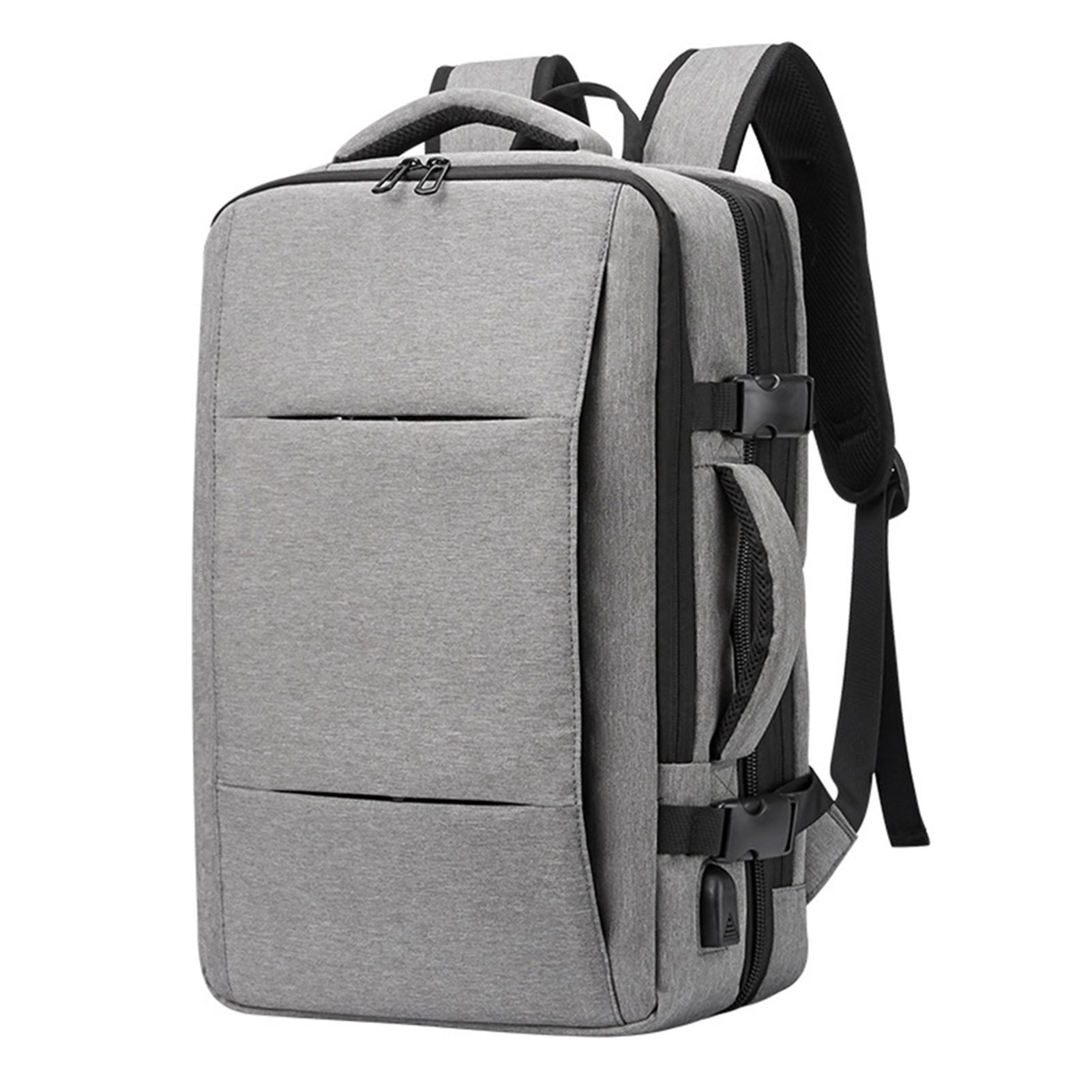 Ba lô mang theo có thể mở rộng với cổng sạc USB Ba lô du lịch Weekender phù hợp với máy tính xách tay 15,6 inch cho nam và nữ