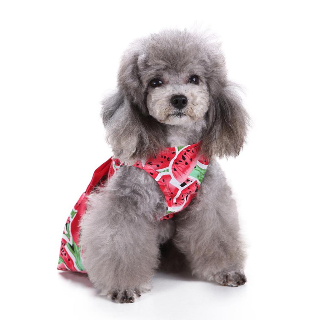 Floral Pet Dog Puppy Spring Summer Party Dress Costume Princess Clothes Skirt