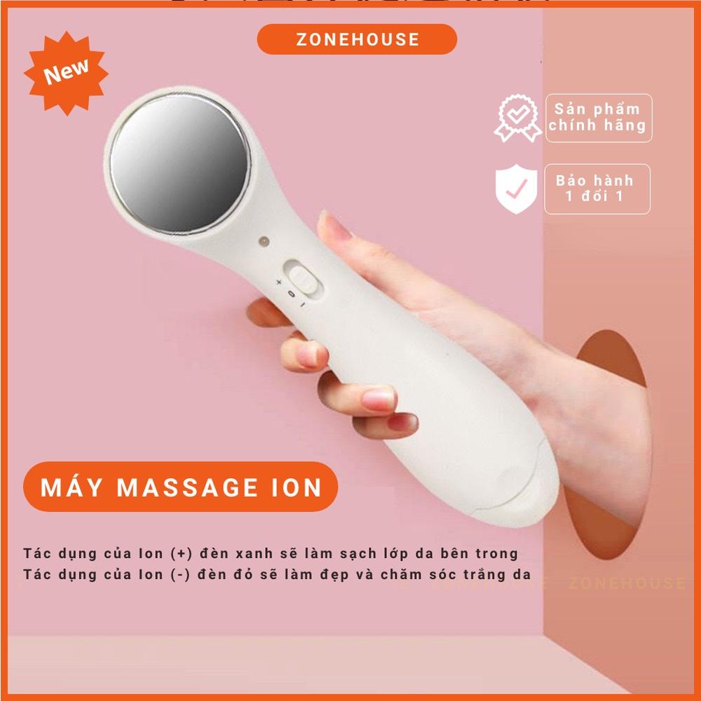 Máy Massage Ion Mini Cầm Tay ZONEHOUSE săn chắc trẻ hóa da, nâng cơ mặt, chống nhăn, tăng độ đàn hồi da