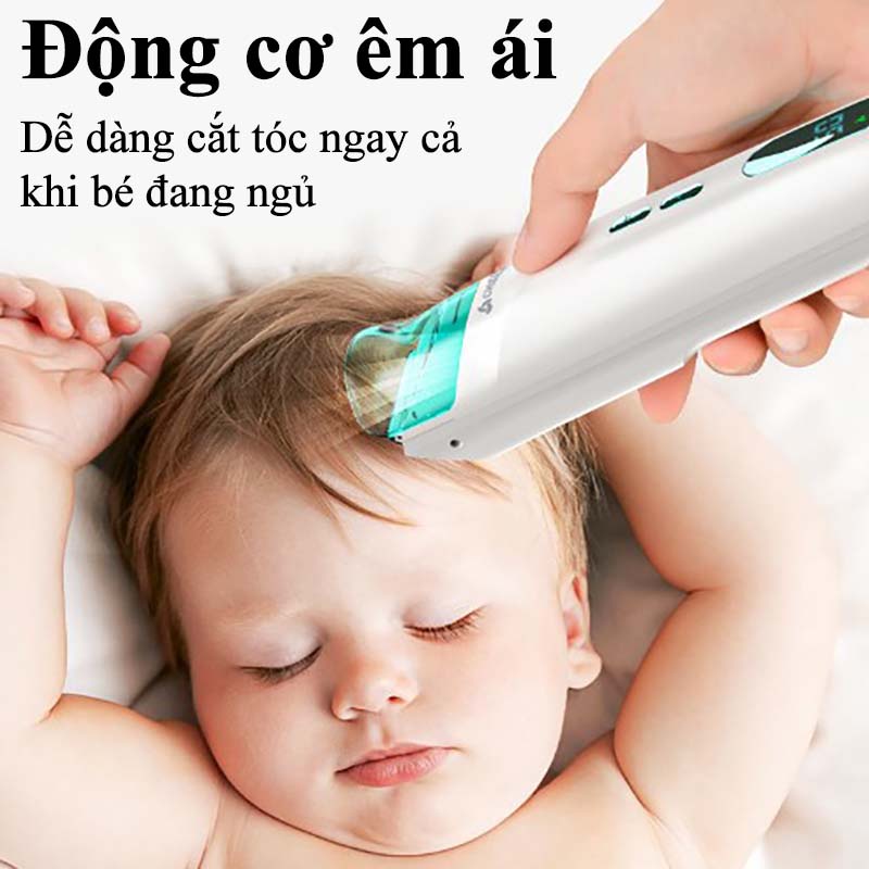 Tông Đơ Cắt Tóc Cho Bé Kiêm Hút Tóc Cao Cấp, Tăng Đơ Cắt Tóc Cho Bé Không Ồn An Toàn Cho Bé