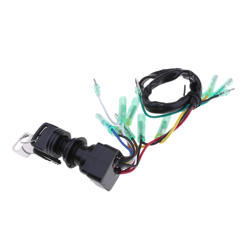 Marine Boat Outboard Motor Engine Ignition Switch Assembly with 2 Keys