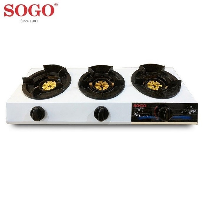 Bếp Khè Gas 3 Lò Bán Công Nghiệp SOGO GT-208S3 - Hãng Chính Hãng