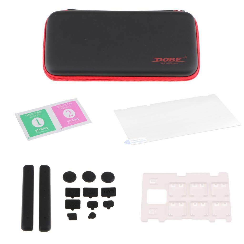 4 In 1 Protective Kit Storage Box for Nintendo Switch Hard Travel Games Case Carrying Bag