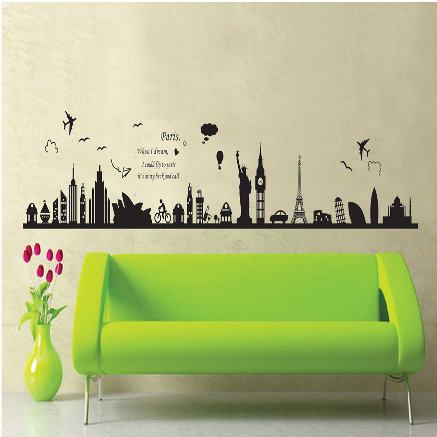 Decal dán tường giấc mơ Paris AY9214 framedecals