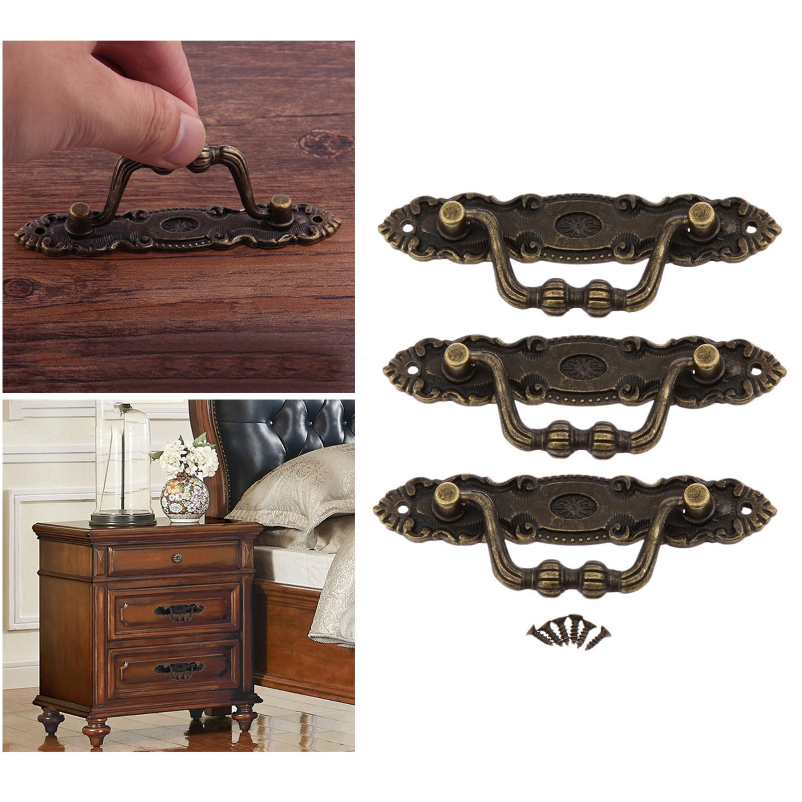 Retro Furniture Pull Handles For Drawer Door Cabinet Jewelry Box