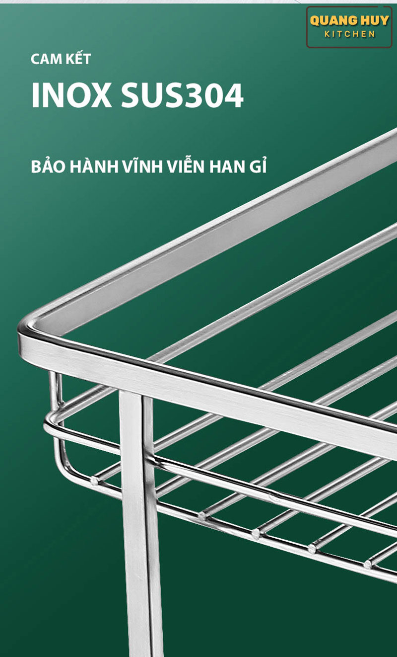 Giá dao thớt inox 304 nan dẹt bảo hành vĩnh viễn han gỉ