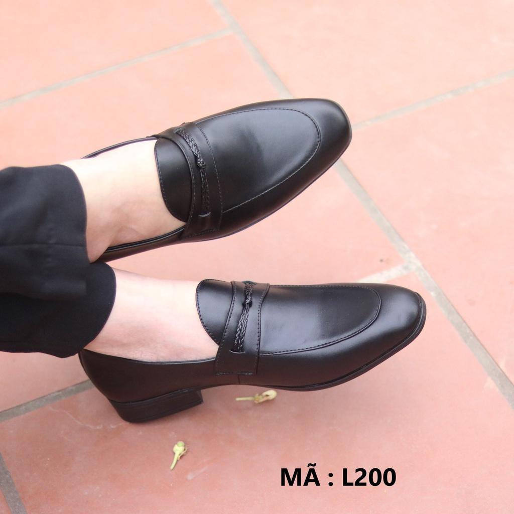 Giày Da nam cực chất xả kho giá gốc mã - giày lười nam -mã L200