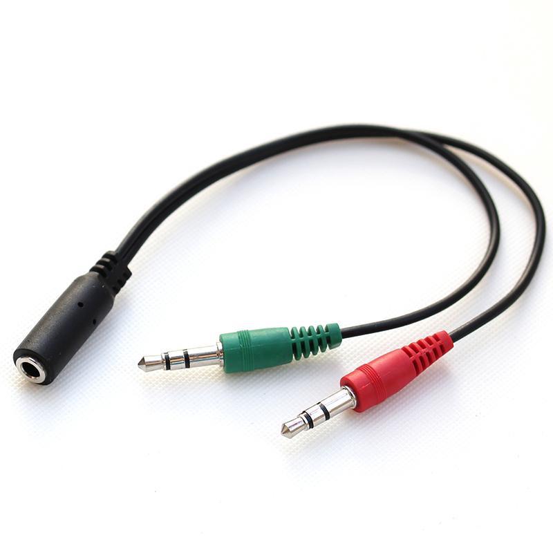 Cáp Gộp và chia Audio Và Mic 3.5MM 18cm