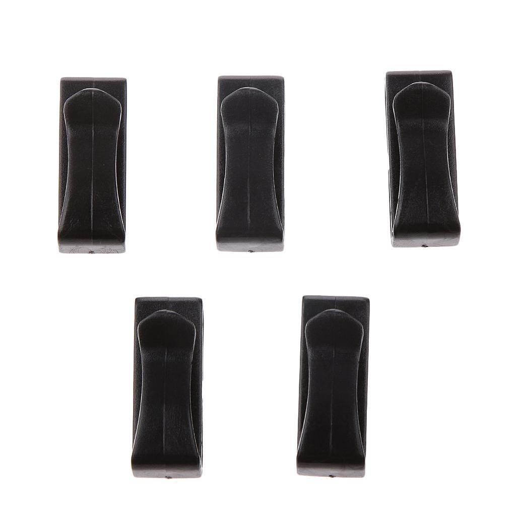 10pcs Quick-Slip Keeper Buckle Backpack Bag Webbing Strap Clip 25mm Black
