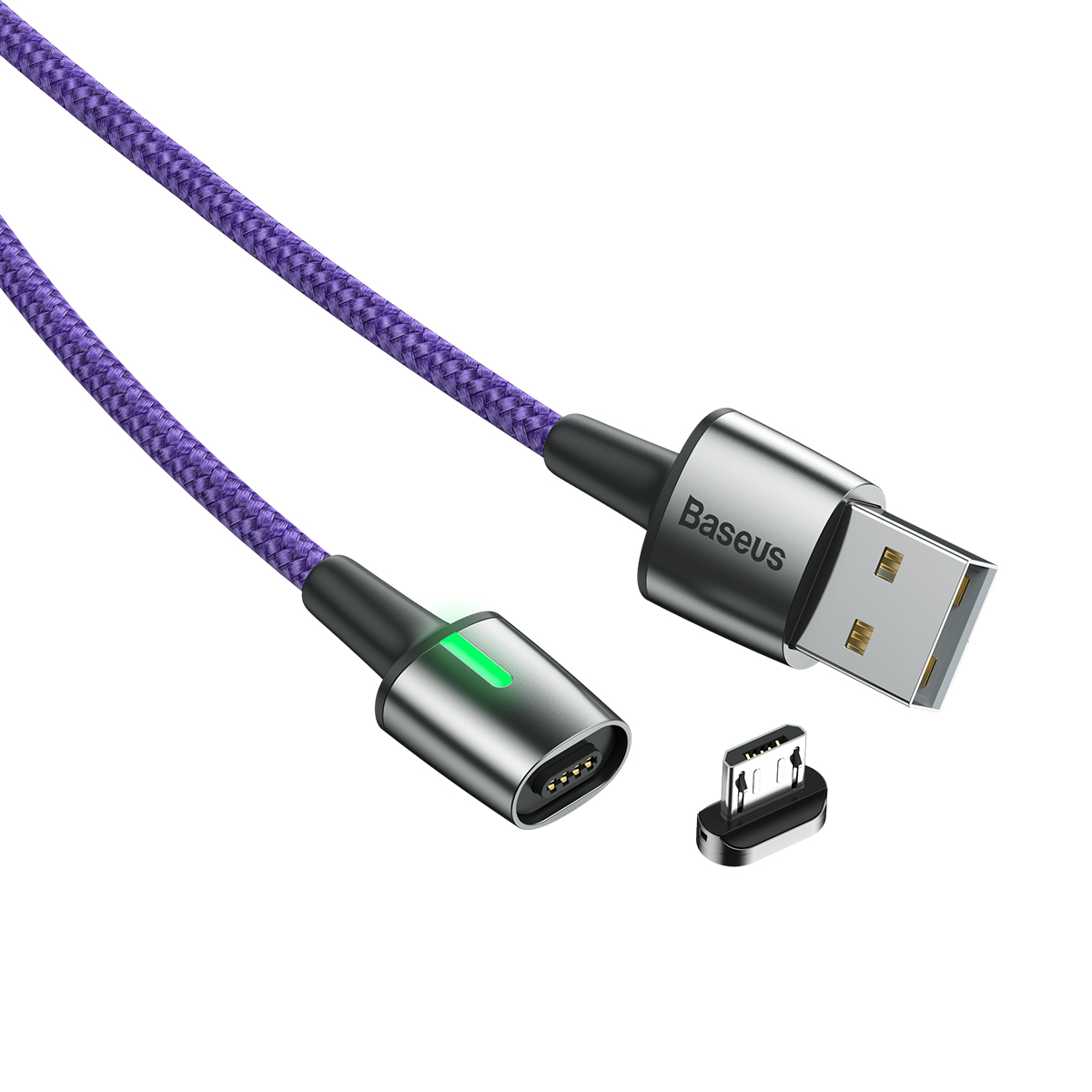 Cáp sạc từ tính Baseus Zinc Magnetic Cable Series 2 (Type C/ Micro/ Lightning , Sync Data &amp; Quick Charge 3.0, New Model) - Hàng chính hãng