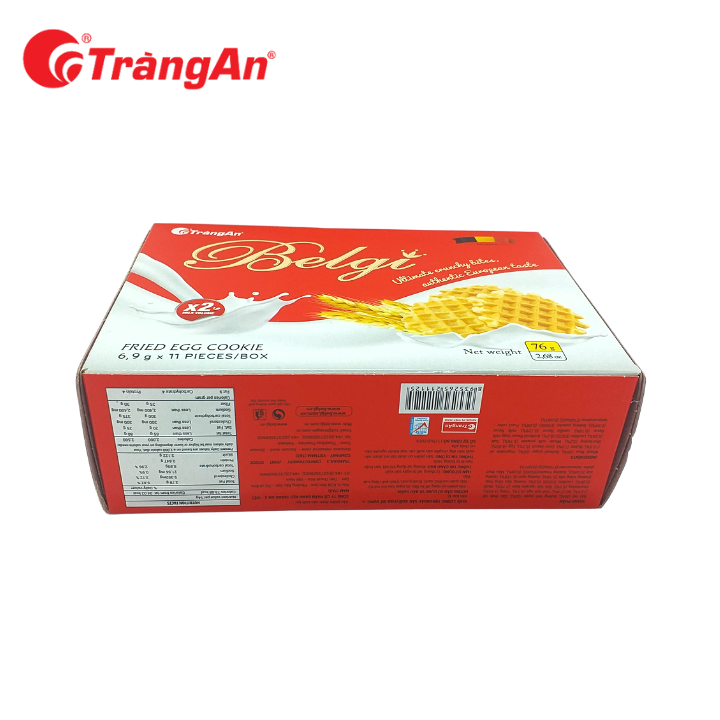 Bánh Belgi trứng sữa 76g , thích hợp bày lễ, hạn sử dụng 12 tháng, thương hiệu Tràng An