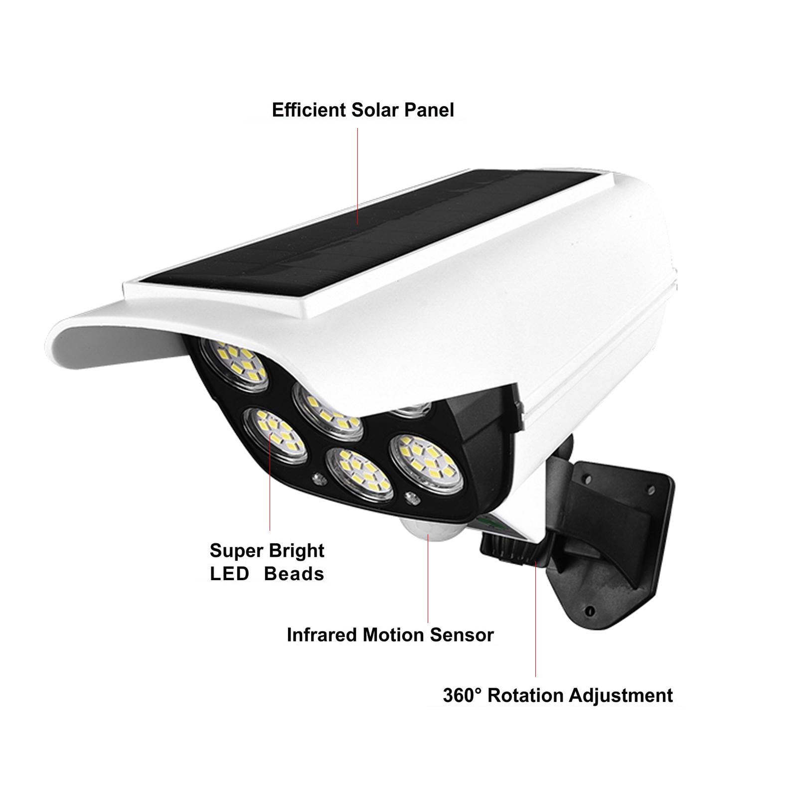 Đèn năng lượng mặt trời mô hình camera chống nước