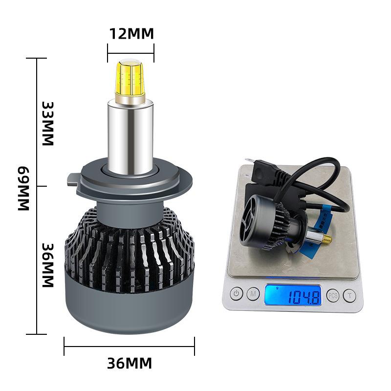 Khuyến mại mới 360 led đèn pha ô tô 6 mặt đèn led dạ quang xe hơi 4 mặt đèn pha led h11 đèn pha bán hàng trực tiếp