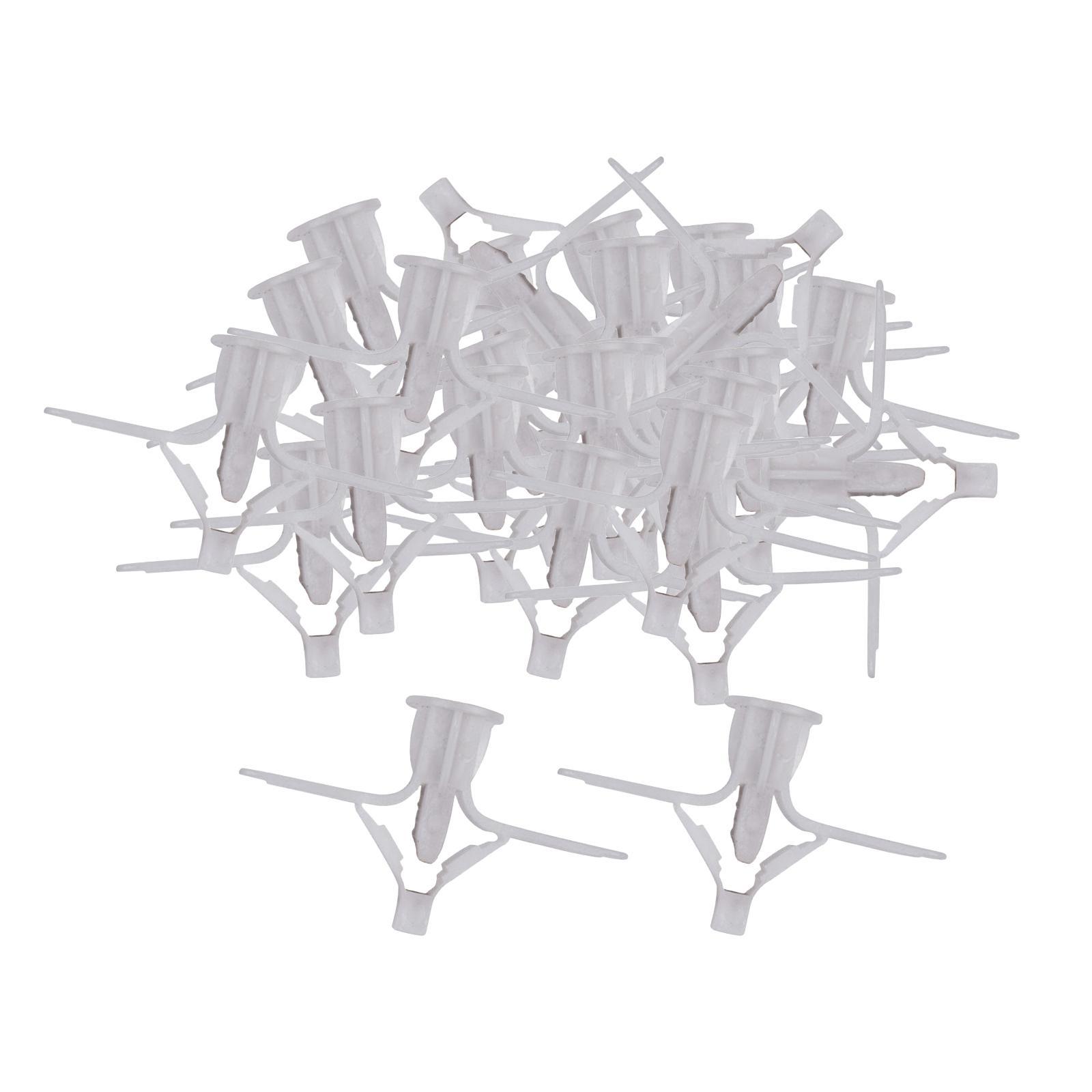 100Pcs Plasterboard  Screws, Drywall Cavity Wall Fixings Screws Fastener, Expansion Tube Wall Installation Fastener for Lamp Installation