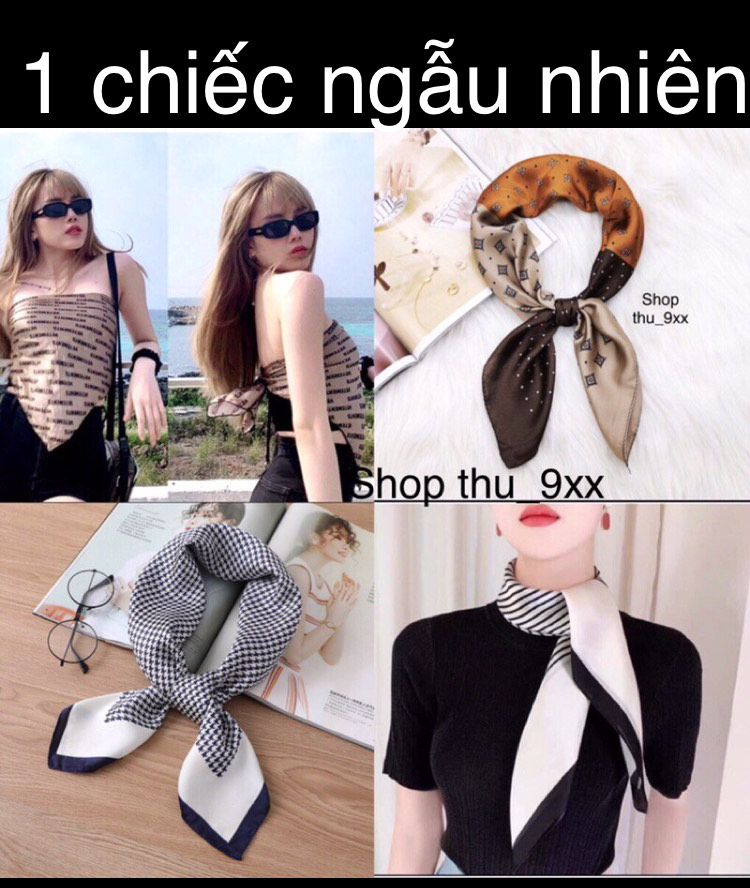 Khăn Lụa Vuông 70x70, Khăn Lụa Quàng Cổ