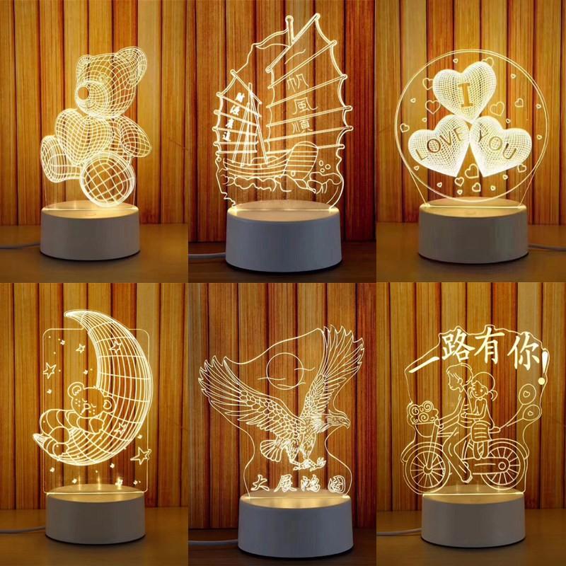 Đèn Ngủ 3D Led Nhiều Mẫu Hình Cực Đẹp