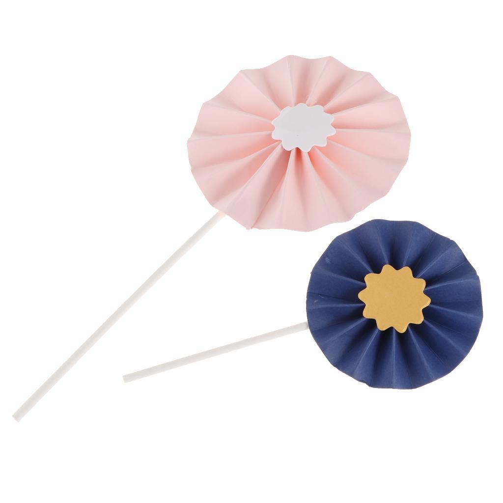 4 Pieces Lovely Sunflower Cake Toppers Kids Birthday Party Cake Decorations