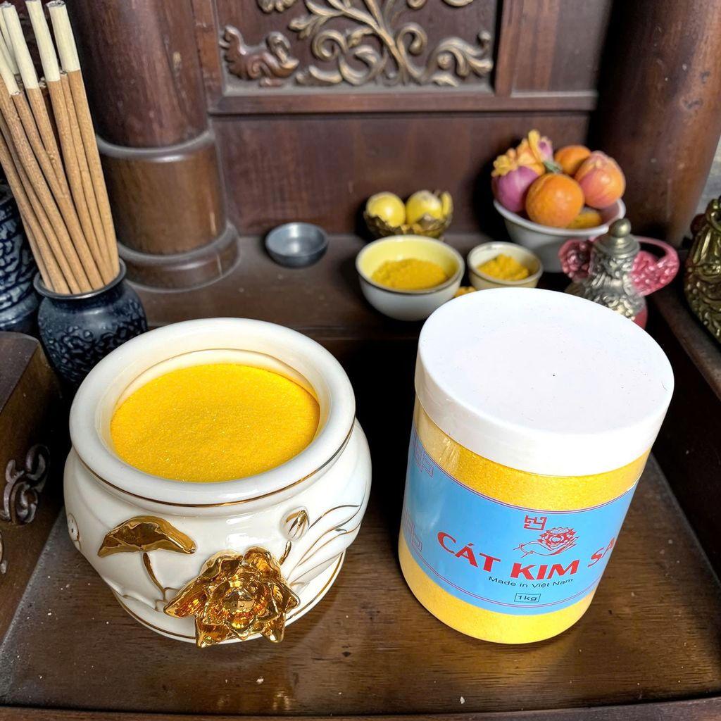 Cát Kim Sa Phong Thủy RỒNG VIỆT - Thạch Anh Tự Nhiên Hút Tài Lộc, Vận May