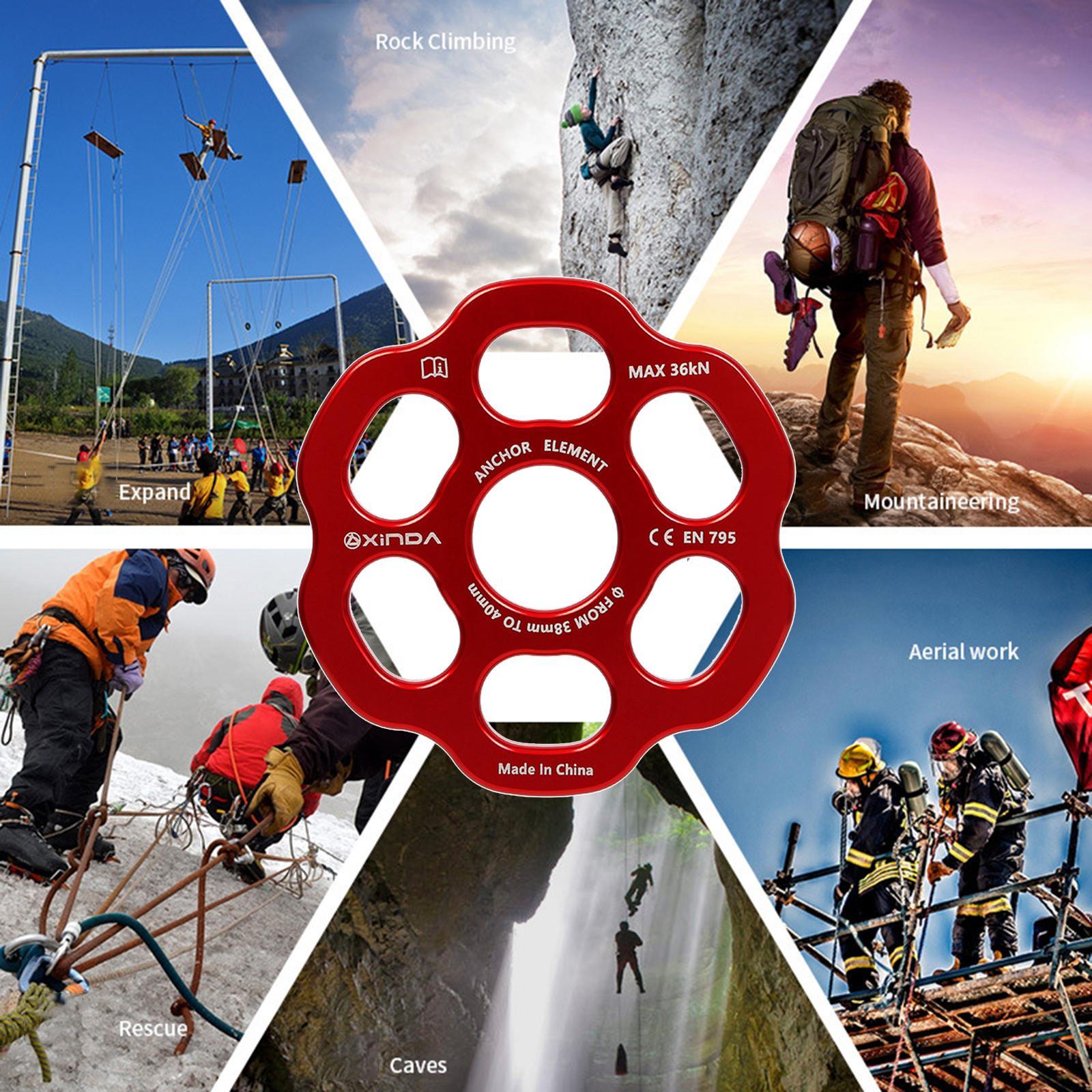 Outdoor Paw Rigging Plate Climbing Anchor Point Connector Gear