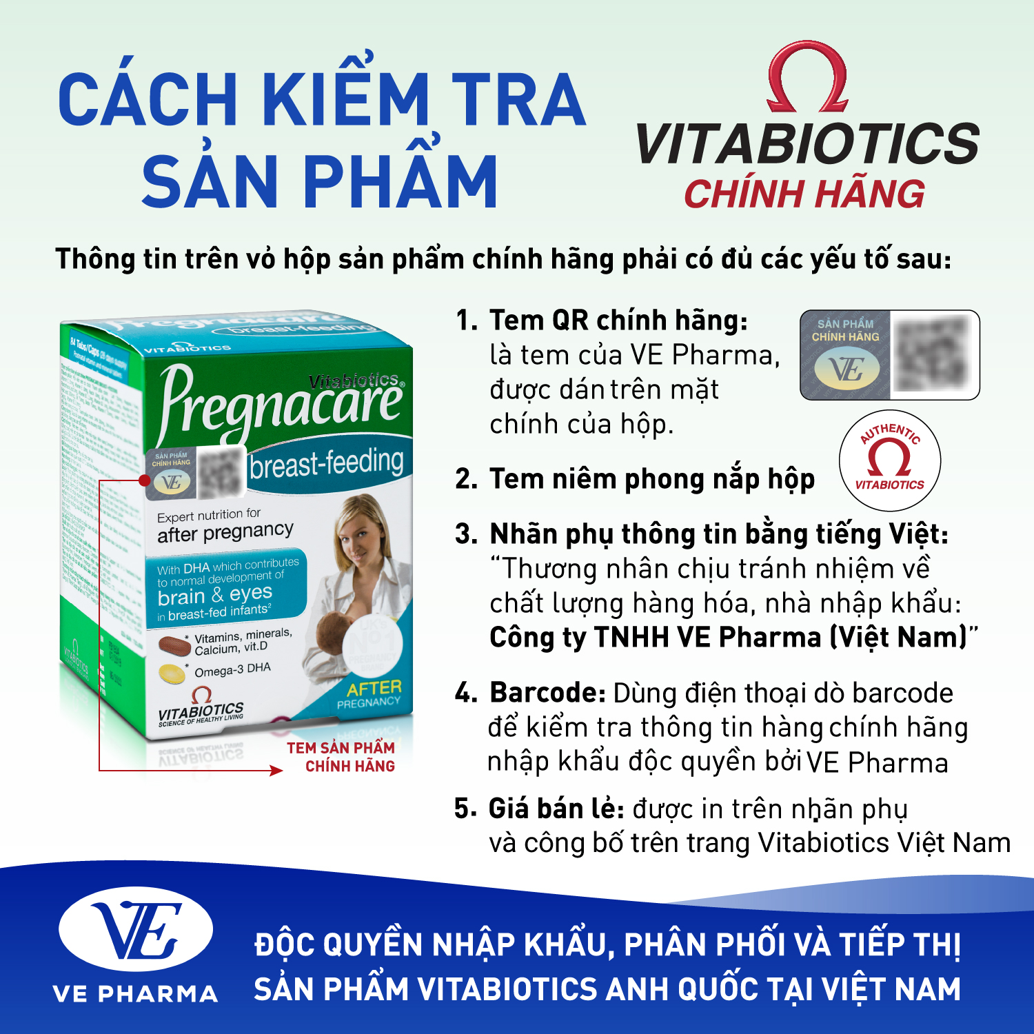 Combo 2 Hộp Viên Uống Cho Phụ Nữ Cho Con Bú Vitabiotics PREGNACARE Breast-feeding Bổ Sung Dinh Dưỡng Nâng Cao Sức Khỏe 84 viên