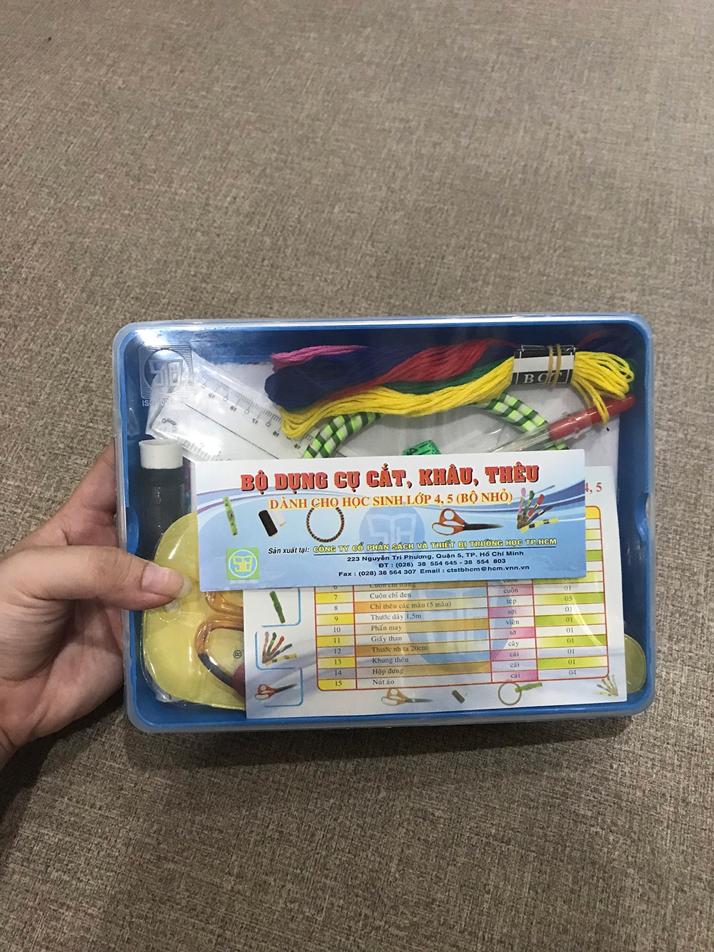 Bộ Dụng Cụ, Vật Liệu Cắt, Khâu, Thêu Lớp 4 & Lớp 5 - Nhỏ