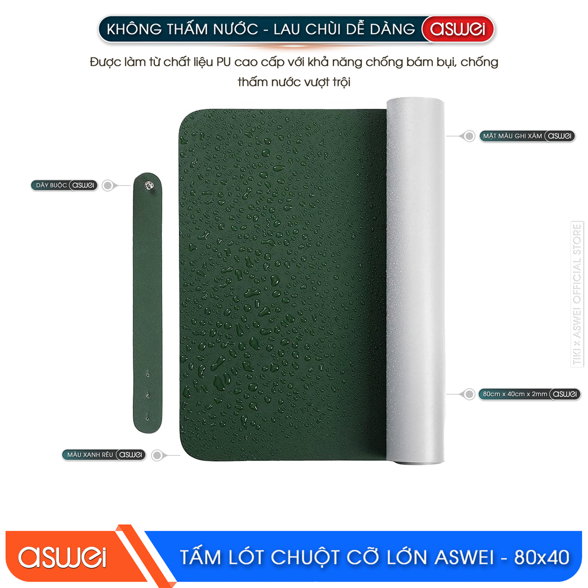 Lót Chuột Gaming ASWEI - Hàng Chính Hãng