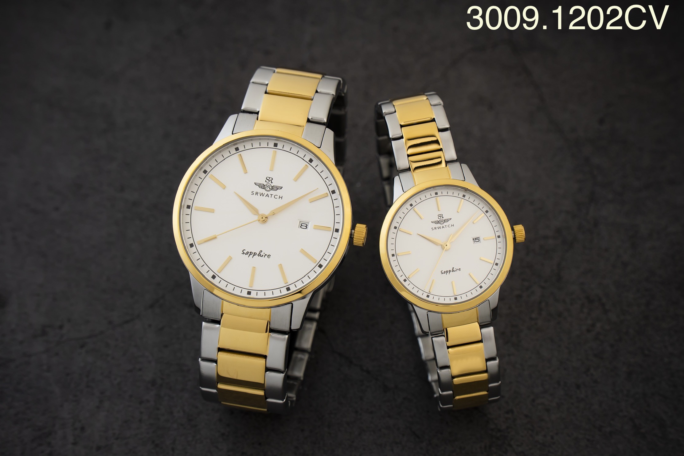 Đồng hồ Cặp dây thép không gỉ SRWATCH SG3009.1202CV-SL3009.1202CV