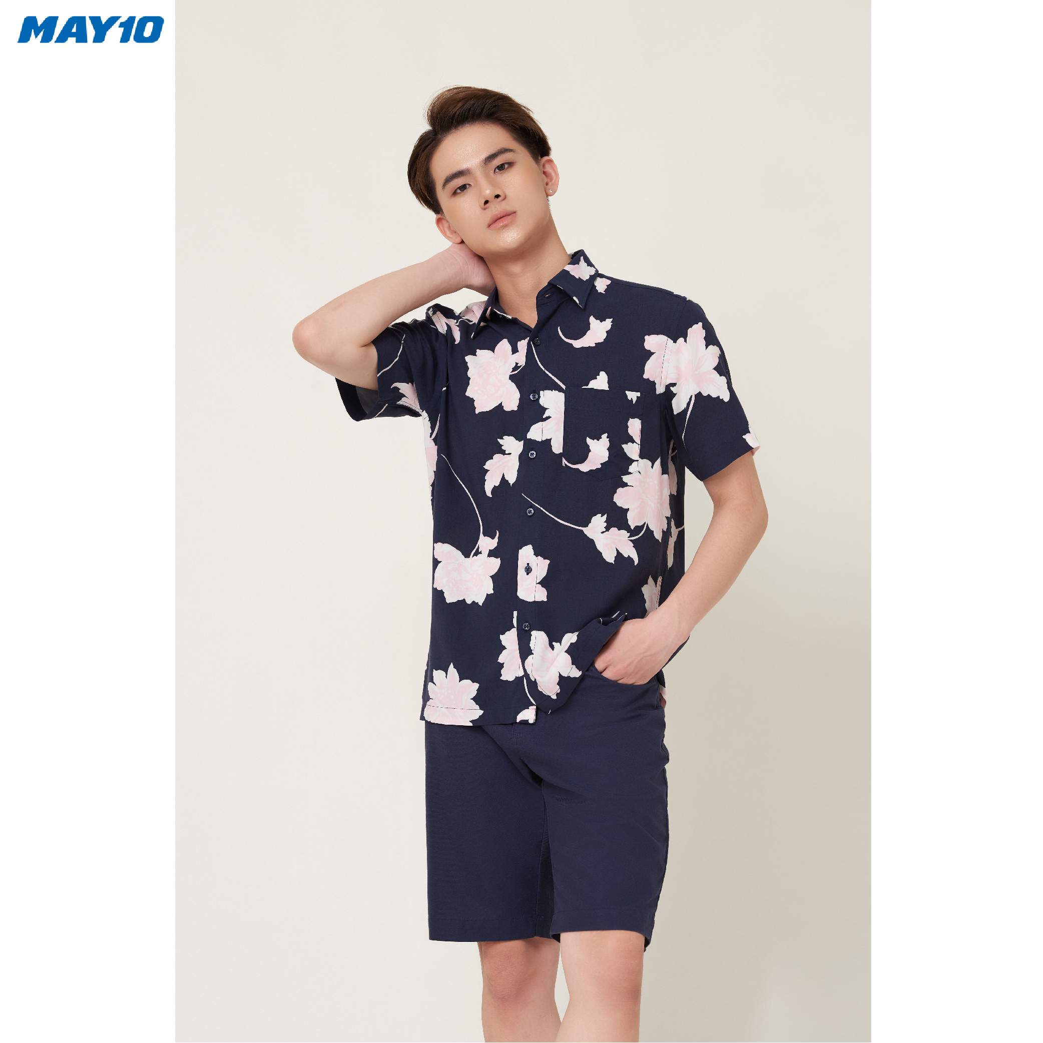 Sơ mi nam cộc tay May 10 form Regular mã 010122157 4KD