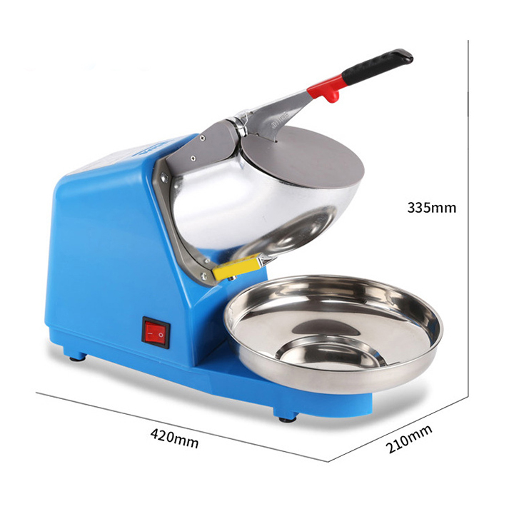 Máy Bào Đá Tuyết 2 Lưỡi Thế Hệ Mới Công suất 300W Xay Nhanh Hơn Mịn Hơn - Máy Xay Đá Bào Làm Sinh Tố, Nước Giải Khát - Hàng chính hãng